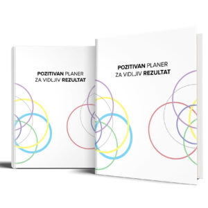 Naslovna strana pozitivni planer. Bijela pozadina uz šarene kružnice.