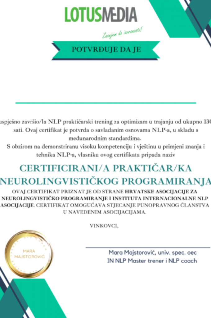 diploma - nlp prakticarski